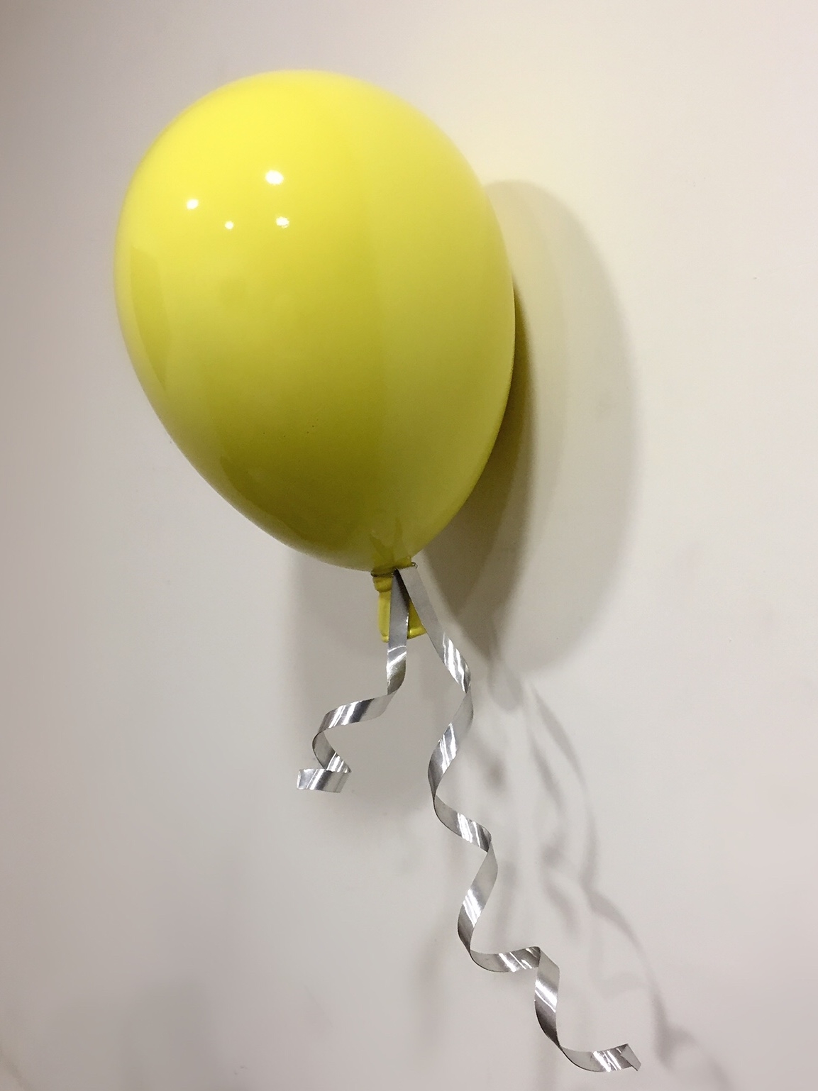 Lemon-Coloured  Wall-Mounted Balloon